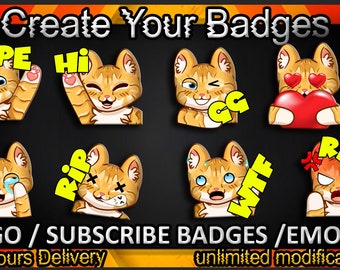 Twitch sub badges, Twitch emotes / badges for streamers / Subscriber Badges
