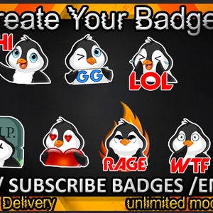 Twitch sub badges, Twitch emotes / badges for streamers / Subscriber Badges