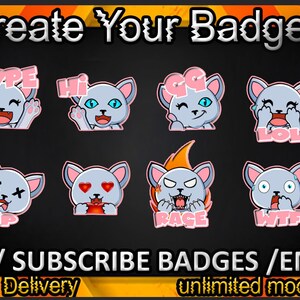 Twitch sub badges, Twitch emotes / badges for streamers / Subscriber Badges