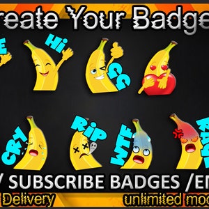 Twitch sub badges, Twitch emotes / badges for streamers / Subscriber Badges