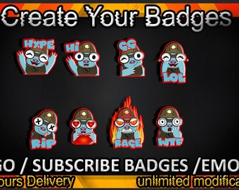 Twitch sub badges, Twitch emotes / badges for streamers / Subscriber Badges