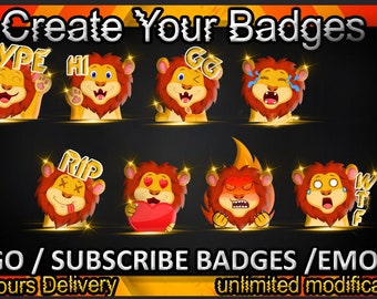 Twitch sub badges, Twitch emotes / badges for streamers / Subscriber Badges