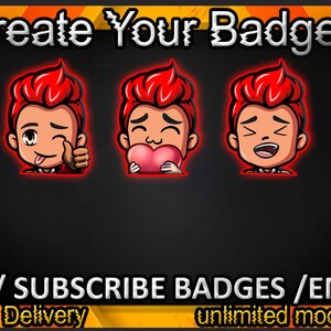 Twitch sub badges, Twitch emotes / badges for streamers / Subscriber Badges