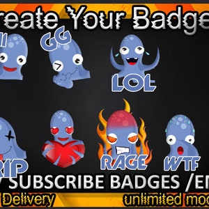 Twitch sub badges, Twitch emotes / badges for streamers / Subscriber Badges