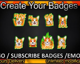 Twitch sub badges, Twitch emotes / badges for streamers / Subscriber Badges