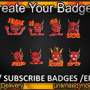 Twitch sub badges, Twitch emotes / badges for streamers / Subscriber Badges