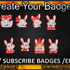 Twitch sub badges, Twitch emotes / badges for streamers / Subscriber Badges