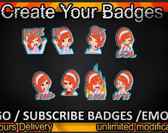 Twitch sub badges, Twitch emotes / badges for streamers / Subscriber Badges