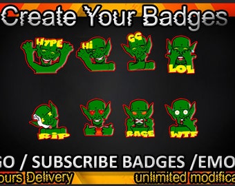 Twitch sub badges, Twitch emotes / badges for streamers / Subscriber Badges