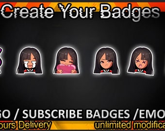 Twitch sub badges, Twitch emotes / badges for streamers / Subscriber Badges
