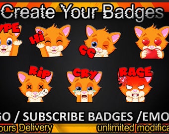 Twitch sub badges, Twitch emotes / badges for streamers / Subscriber Badges