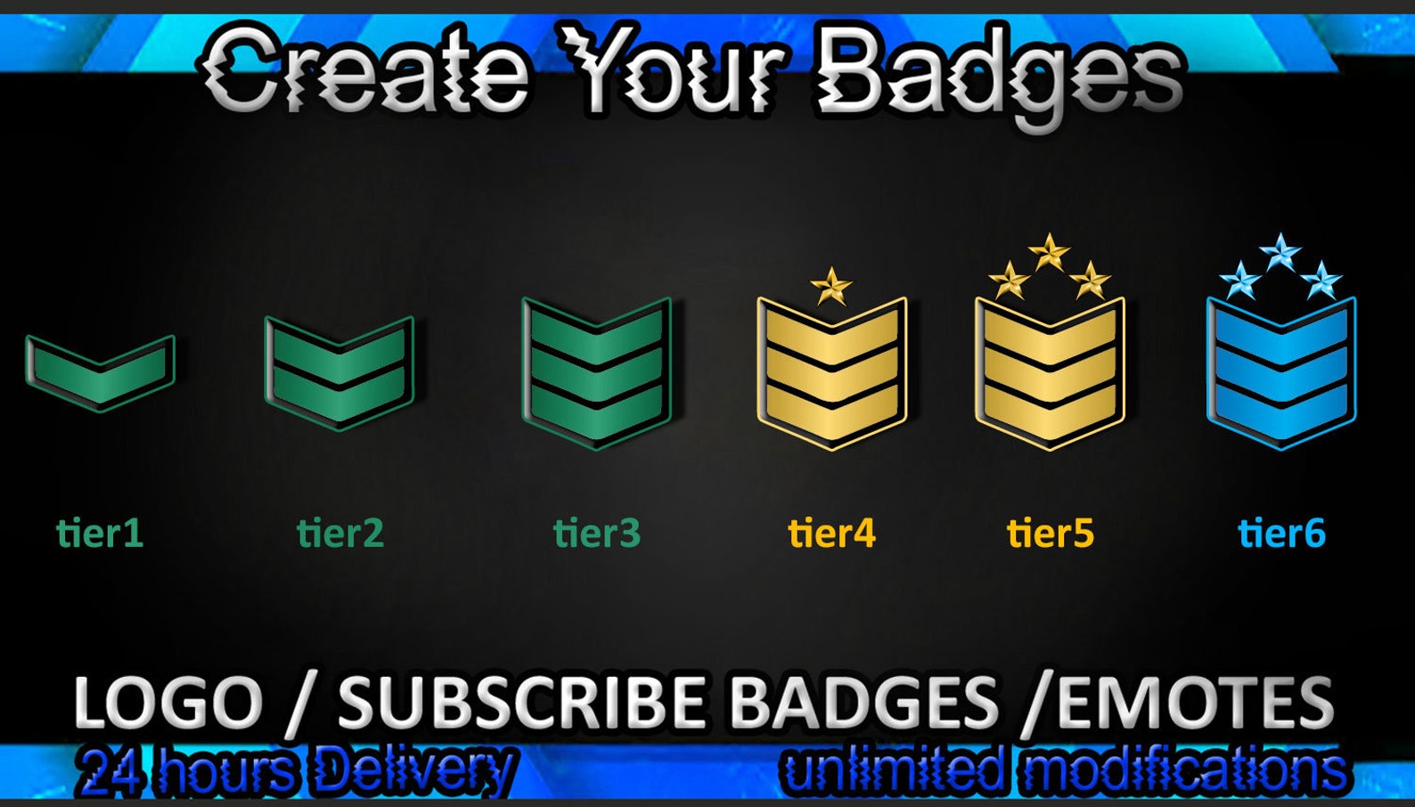 Army Rank Twitch Sub Badges, Army Rank Twitch Emotes / Army Rank Badges