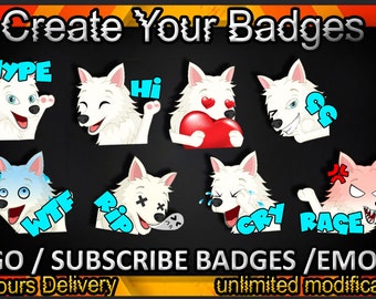 Twitch sub badges, Twitch emotes / badges for streamers / Subscriber Badges
