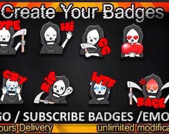 Twitch sub badges, Twitch emotes / badges for streamers / Subscriber Badges