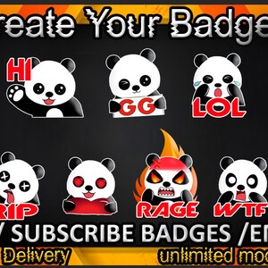 Twitch sub badges, Twitch emotes / badges for streamers / Subscriber Badges