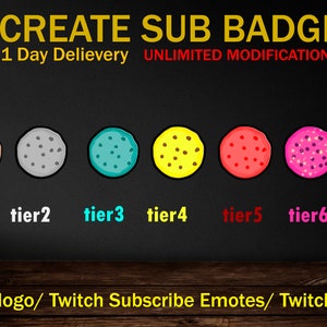 Cookies Twitch sub badges, Cookies Twitch emotes / Cookies badges for streamers / Cookies Subscriber Badges