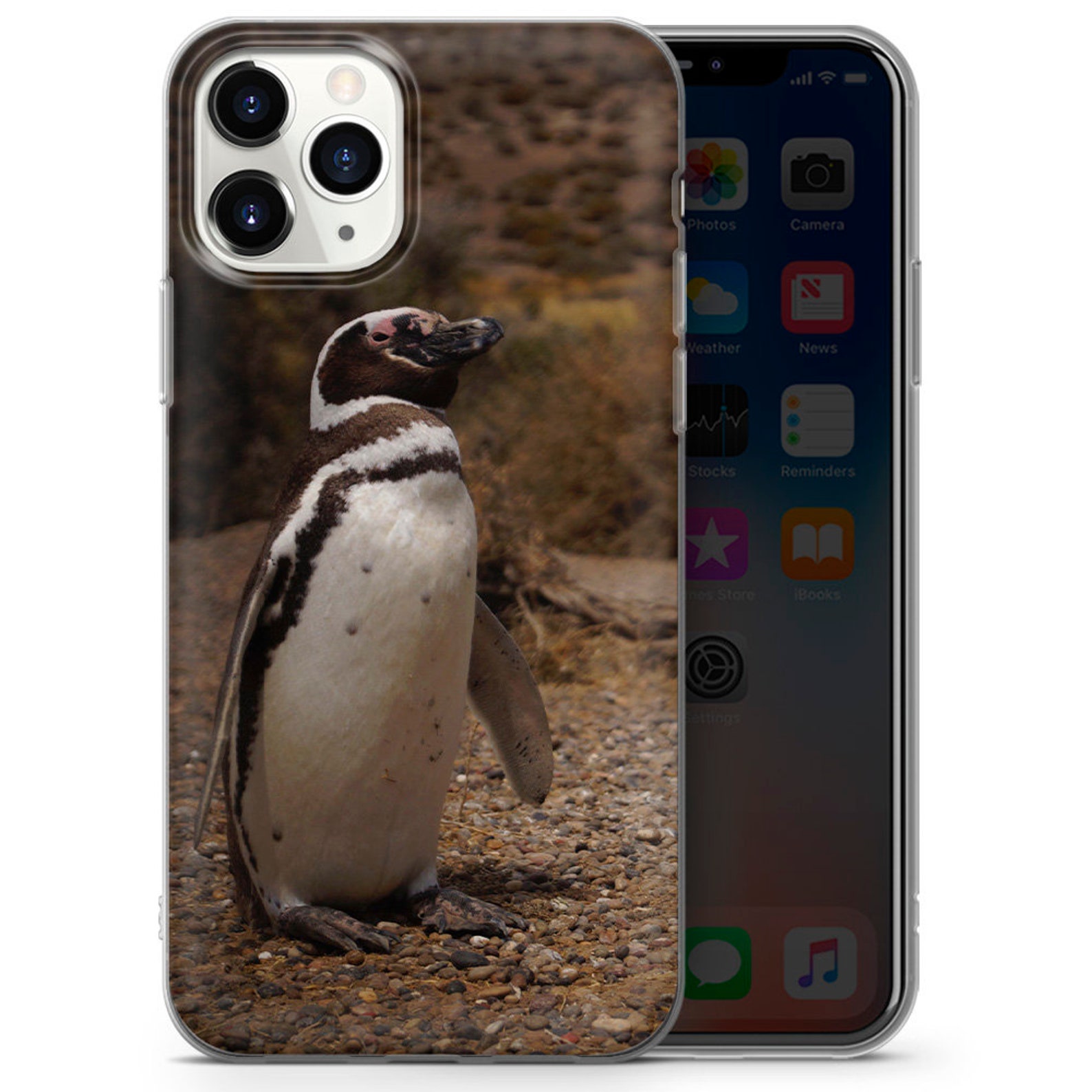 Penguins Phone Case Water Sky Gel Cover for iPhone 7 8 XS Etsy