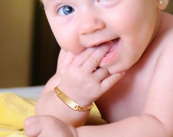 Buy Newborn Bracelet Boy Baby Bracelet Personalized 14K Gold Online in  India  Etsy