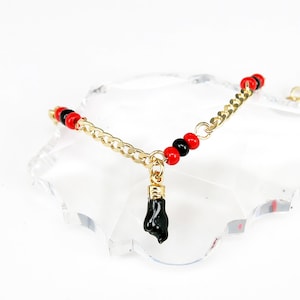 Azabache Bracelet Evil Eye Azabache Black Hand 18K gold filled for baby girl boy protection