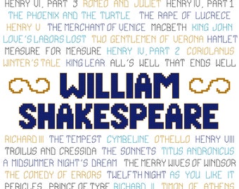 The Works of William Shakespeare Pattern - PDF Pattern