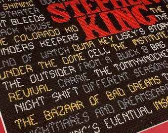 Stephen King Books and Collections Pattern - PDF Pattern