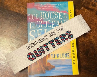 Bookmarks Are For Quitters bookmark pattern cross stitch pattern