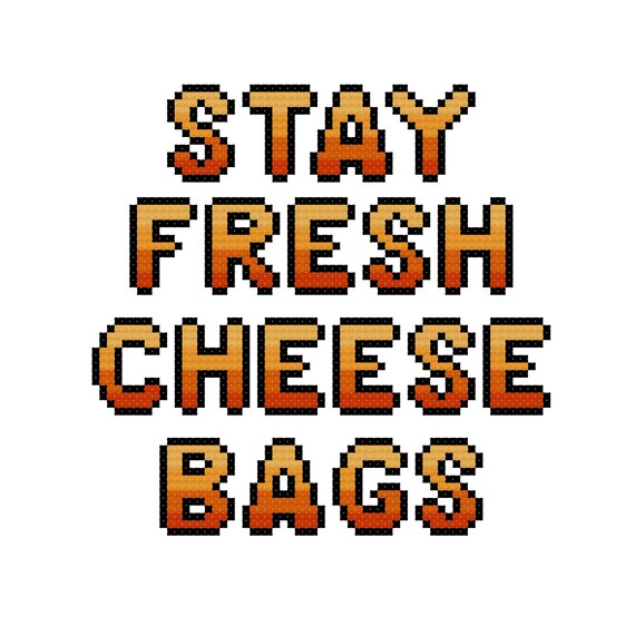 Stay Fresh Cheese Bags Cross Stitch Pattern - PDF Pattern - Etsy