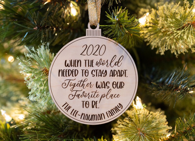 Personalized 2020 Ornament Holiday Ornament COVID Pandemic Gift Christmas Ornament