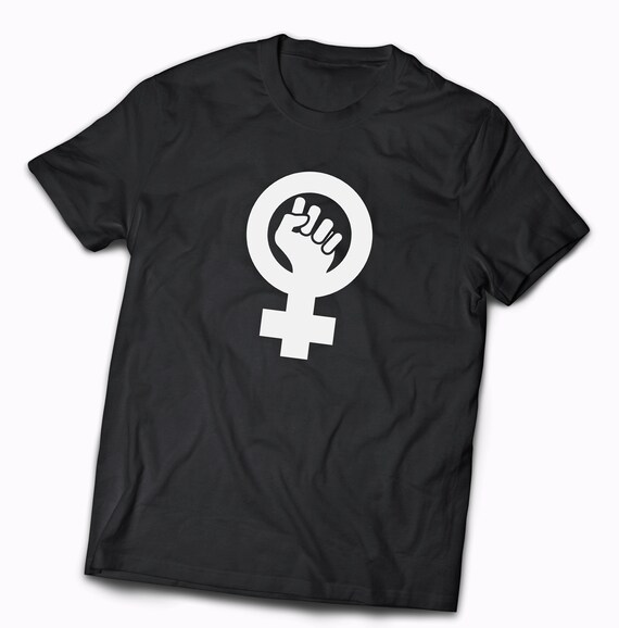 Feminist Symbol Black Tee // Pro Women T-Shirt