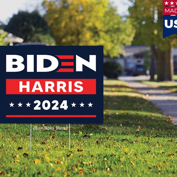 Biden Harris 2024 Yard Sign Etsy