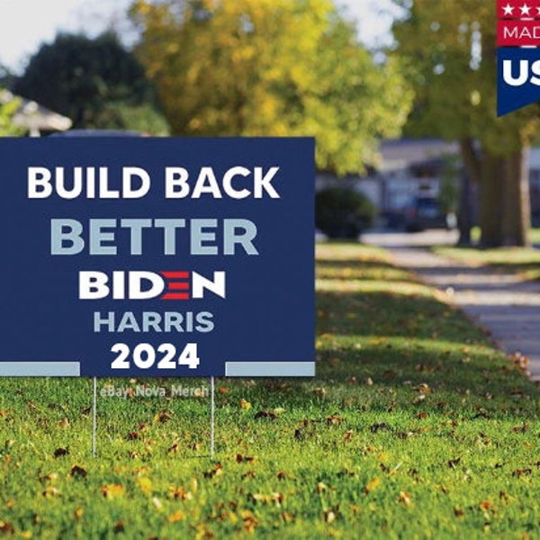 Biden Harris 2024 Yard Sign Etsy