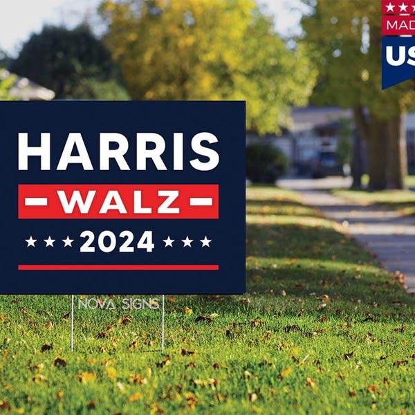 Walz Harris Yard Sign Etsy