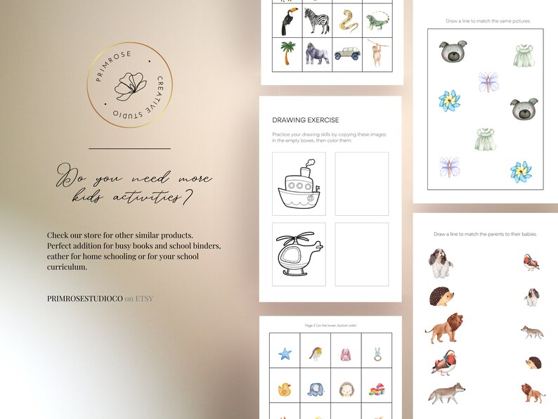 Kids Printable Activity Drawing and Coloring Exercises for Children ...