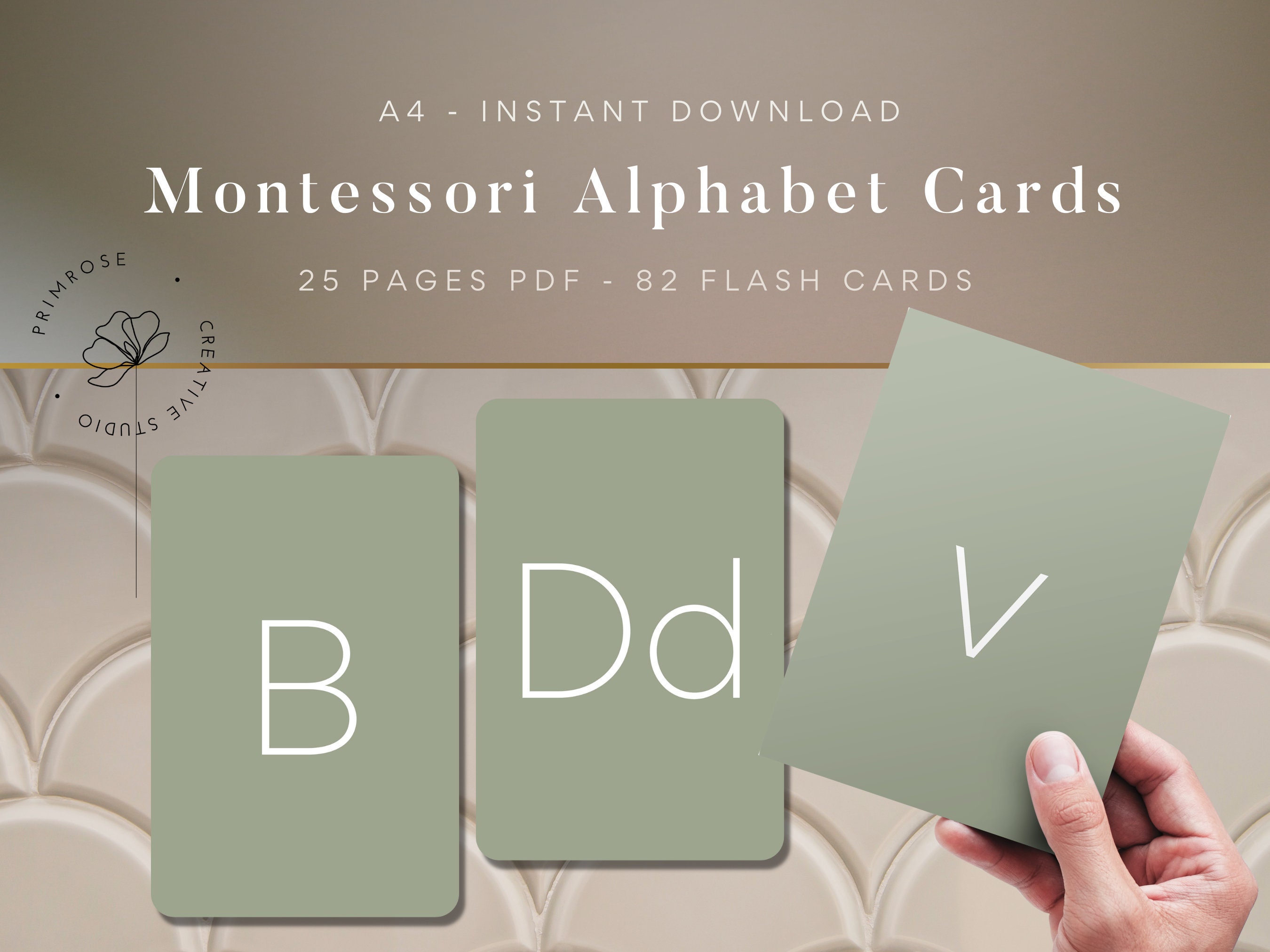 ABC Flash Cards Digital Pokemon A-Z Alphabet Montessori