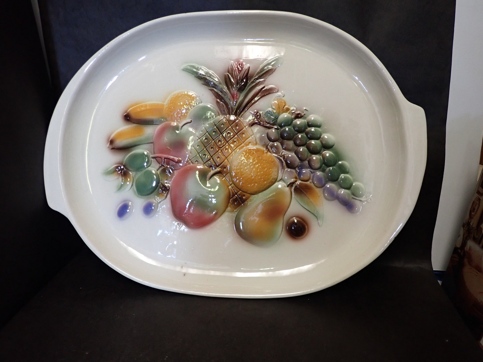 Vintage Lane and Co. Van Nuys CA Pottery Fruit Platter 1958 Etsy