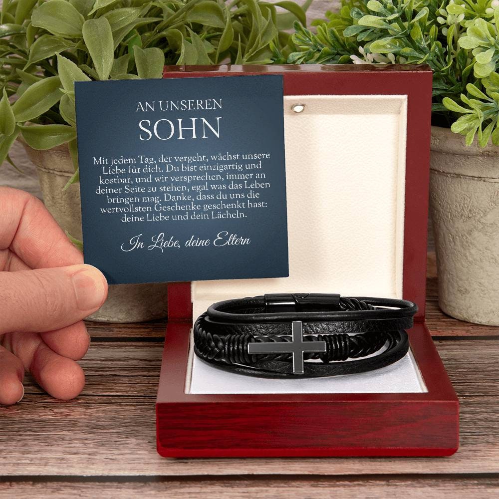 Armband für Sohn, Mama Sohn Armband, Papa Sohn Geschenk, Geschenk für
