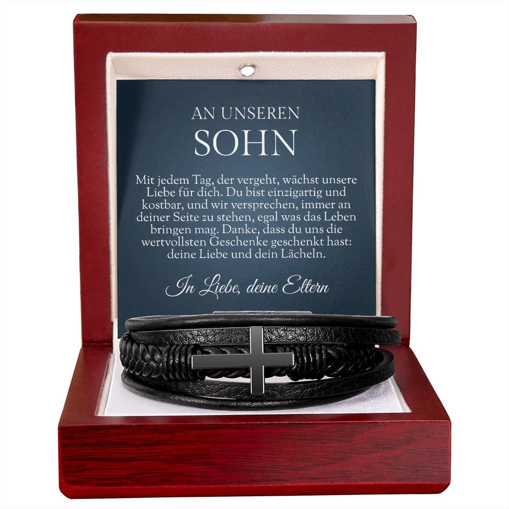 Armband für Sohn, Mama Sohn Armband, Papa Sohn Geschenk, Geschenk für