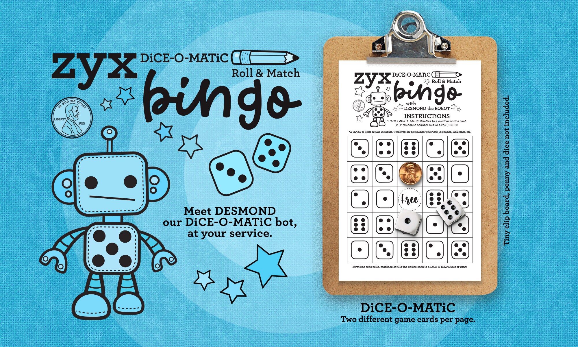 Dice-o-matic Roll & Match Bingo - Etsy Finland