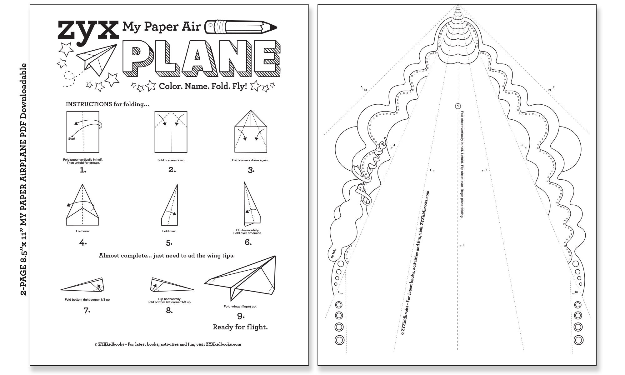 my-paper-airplane-etsy for Free Printable Paper Airplane Designs MY PAPER Airplane - Etsy for Free Printable Paper Airplane Designs