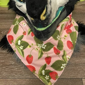 Strawberry Patch Fursuit Bandana