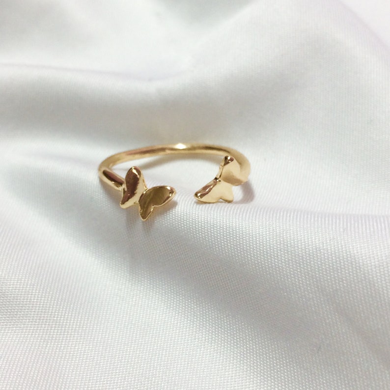 Butterfly ring Aesthetic Jewelry Butterfly band ring Band Etsy