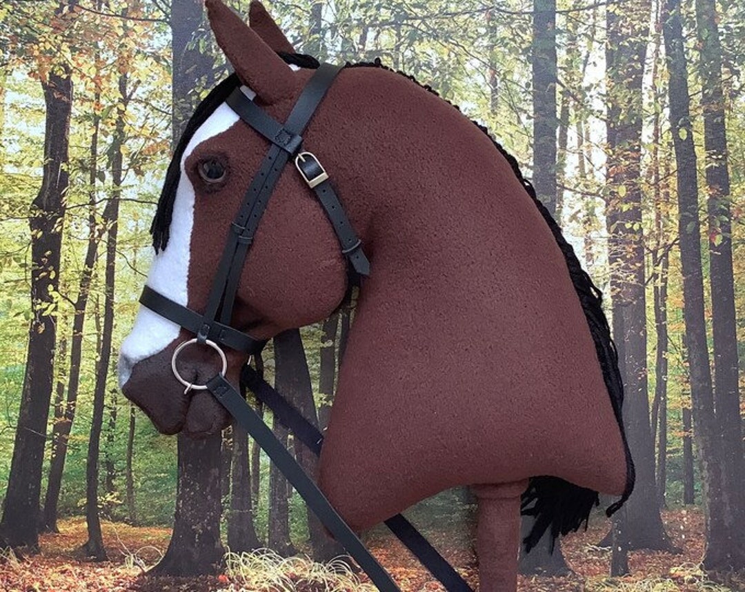 Bay Hobby Horse With Bridle Etsy