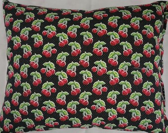Cherry Pillows with inserts/ travel/ camping