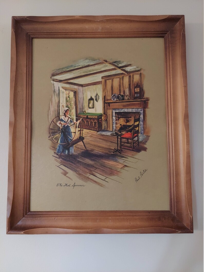 Set of 2 Vintage Paul Porter Framed Vintage Art Prints the Etsy