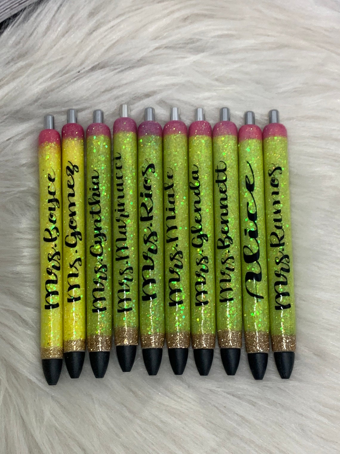 Custom Epoxy Pens refillable Etsy