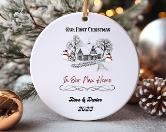 New Home Ornament, First Home Ornament, Custom Home Ornament, Personalize Ornament, New House Ornament, First Home Christmas, New House Gift