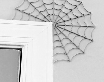 3D Printed Halloween Spider Web Wall Decor Door Frame Accessories