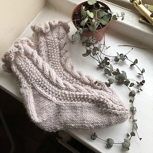 Delilah Frilled Socks Knitting Pattern