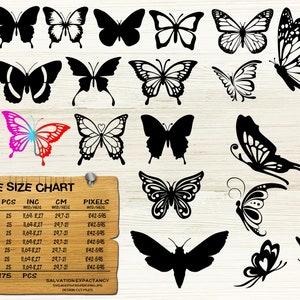 25 Butterfly Svg Bundle. 25 Butterfly Clipart. 25 Butterfly Silhouette File. 25 Butterfly Digital Design, Svg Png Pdf Jpg Fxg Eps Ai Files.