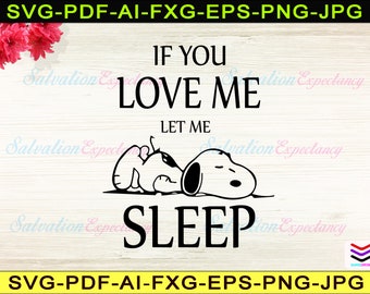 Let Me Sleep Svg Etsy